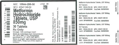 850mg 30ct (Label Metformin HCl Tabs 850mg Bpi(10544 255 30) Solco(43547 249 50) Rev0)